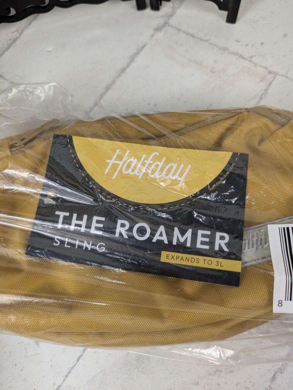 Halfday The Roamer Sling Bag Travel Crossbody Hip Bag Honey Yellow NWT